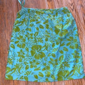 BARRY BRICKEN 79%silk wrap style zip skirt/6